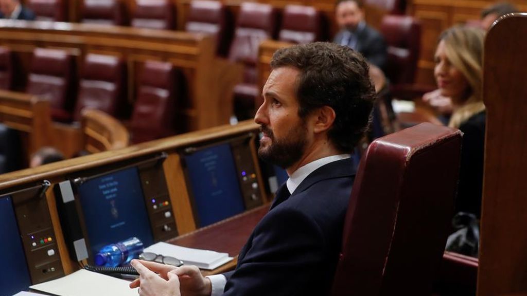 Pablo Casado asiste al pleno del Congreso Pablo Casado asiste al pleno del Congreso