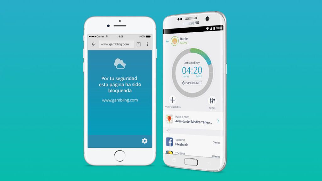 La app 'Qustodio'.