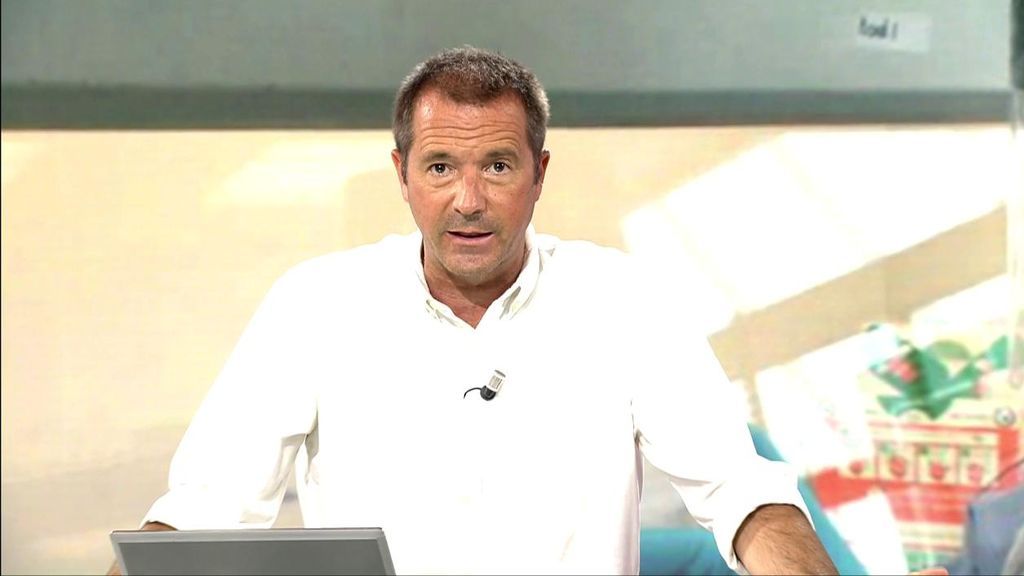 Manu Carreño, en un momento del programa de este jueves
