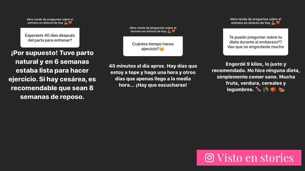 Hiba Abouk habla de los kilos que ganó en el embarazo