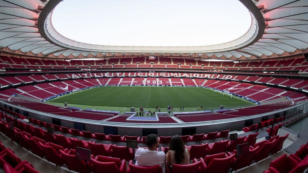 interior del Wanda Metropolitano, estadio del Atlético de Madrid