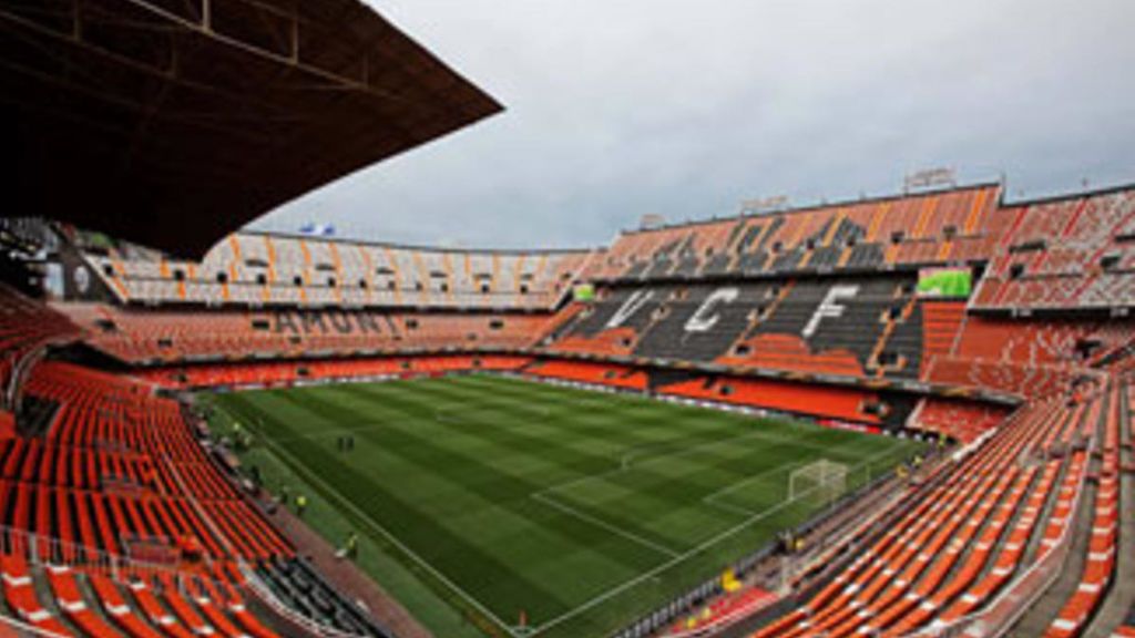 interior de Mestalla, estadio del Valencia CF