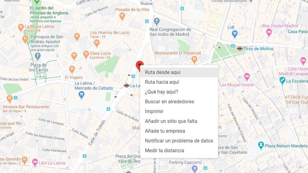 Herramienta para medir distancia entre dos puntos de Google Maps