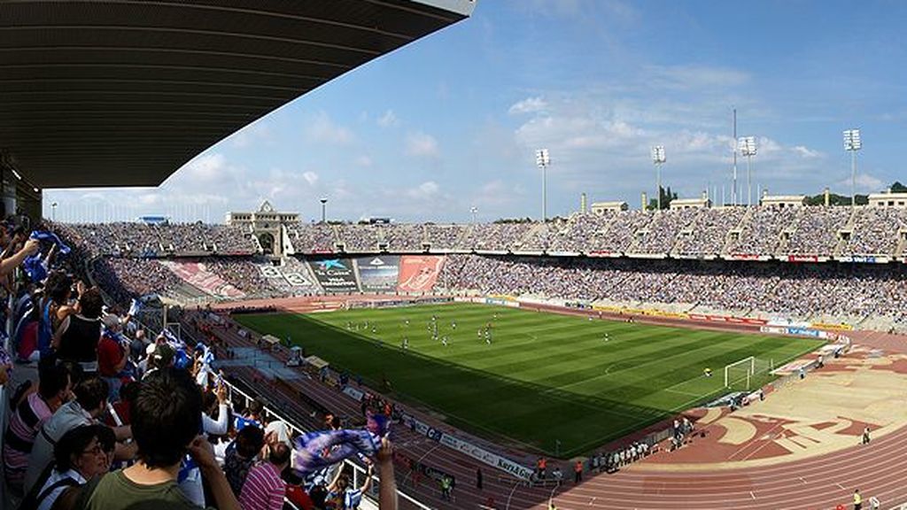 interior del Estadio Olímpico de Montjuic
