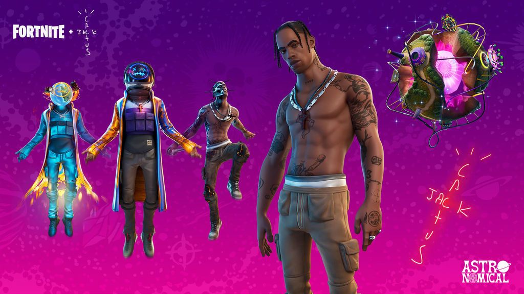 Fortnite concierto Astronomical de Travis Scott