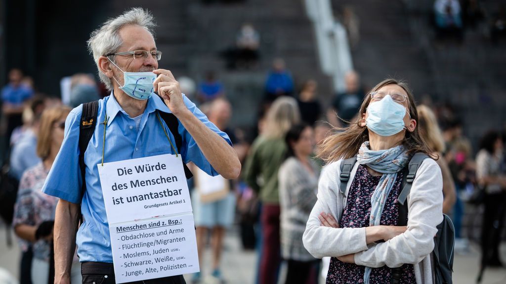 Protestas en Alemania por las restricciones contra el coronavirus