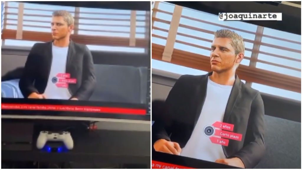 Las imágenes de Joaquín en el FIFA20 en el Instagram de Riko Rivera.