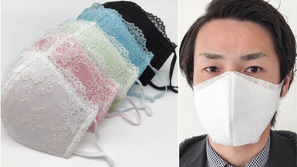 Las mascarillas con apariencia de copa de sujetador se agotan en Japón nada más salir a la venta