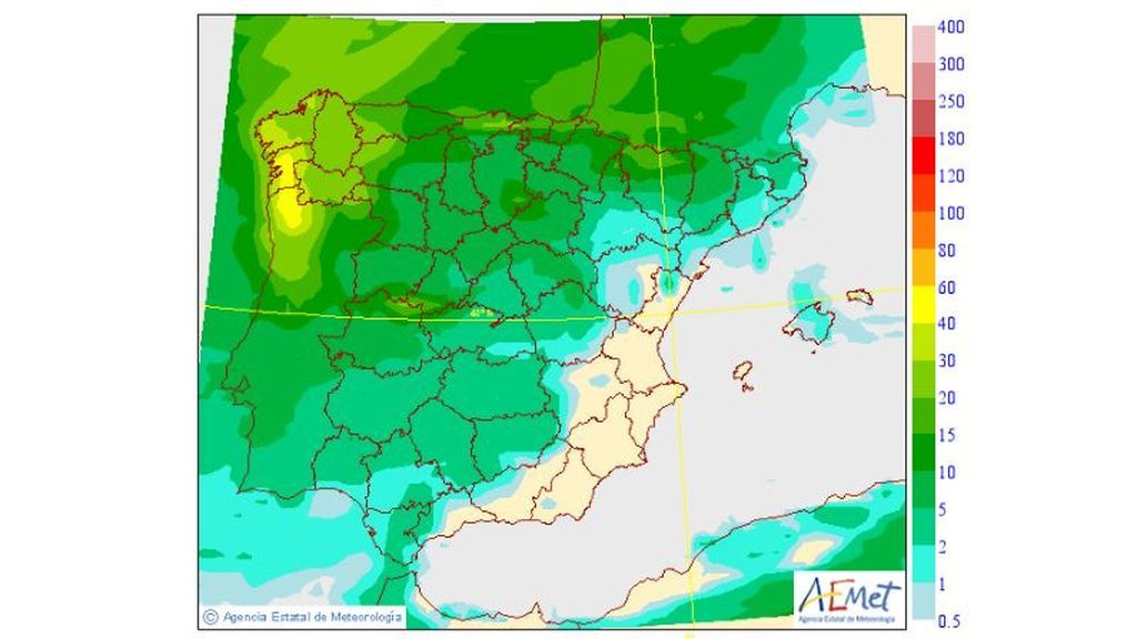 precip maxima miercoles