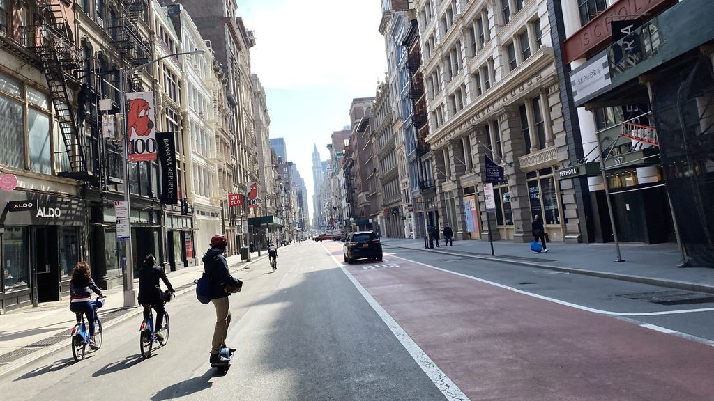 Nueva York peatonalizará hasta 160 kilómetros de calles para evitar aglomeraciones Nueva York peatonalizará hasta 160 kilómetros de calles para evitar aglomeraciones