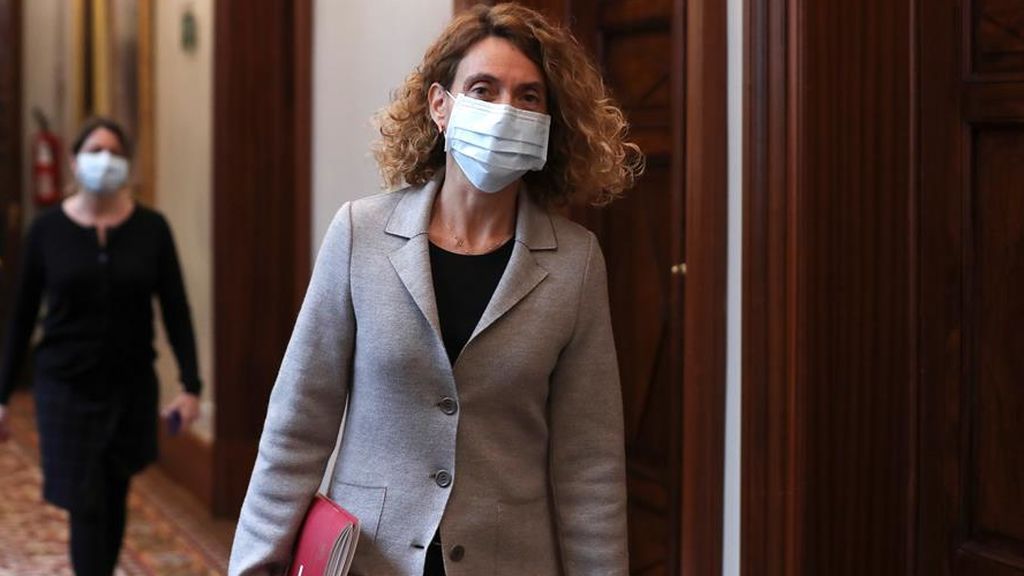 La presidenta del Congreso, Mertixell Batet, con mascarilla La presidenta del Congreso, Mertixell Batet, con mascarilla