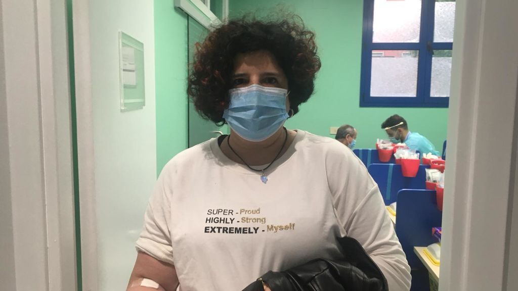 Laura, después de realizar el test en un ambulatorio del País Vasco.