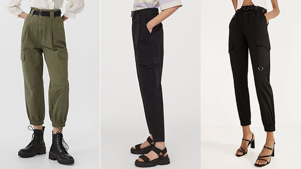 Pantalones de Stradivarius, H & M y Bershka