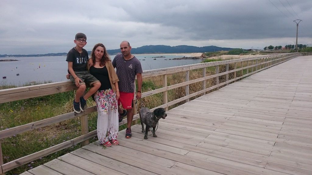 La familia de Sonia veranea en Sanxenxo desde hace doce años