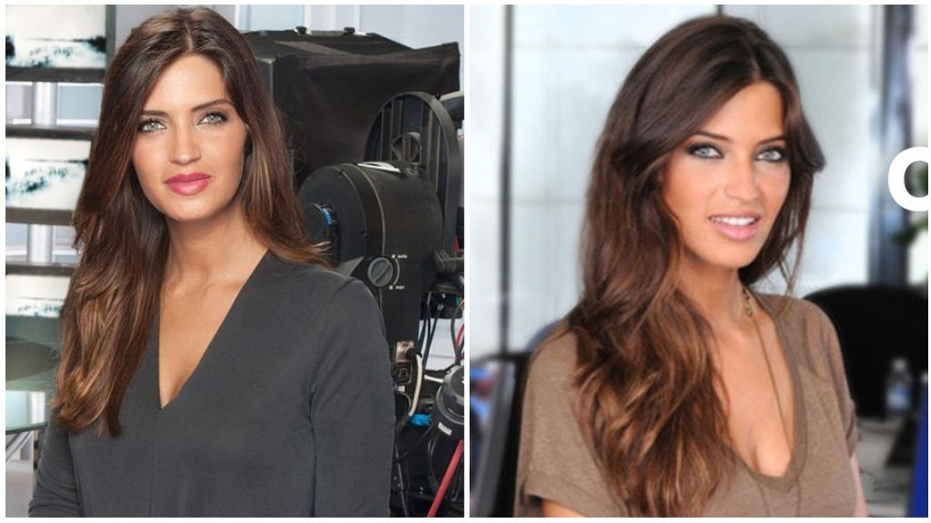 Sara, como presentadora del espacio de Deportes en Telecinco y Cuatro.