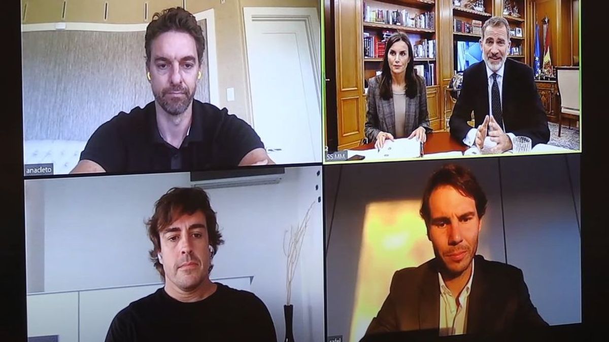 Pau Gasol deja alucinados a sus seguidores apareciendo con el nombre de 'Anacleto' en la reunión telemática con los Reyes de España