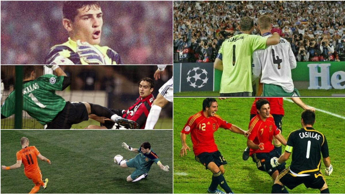 Los cinco momentos que marcaron la carrera de Iker Casillas: de su debut en San Mamés, al beso con Sergio Ramos en la Décima