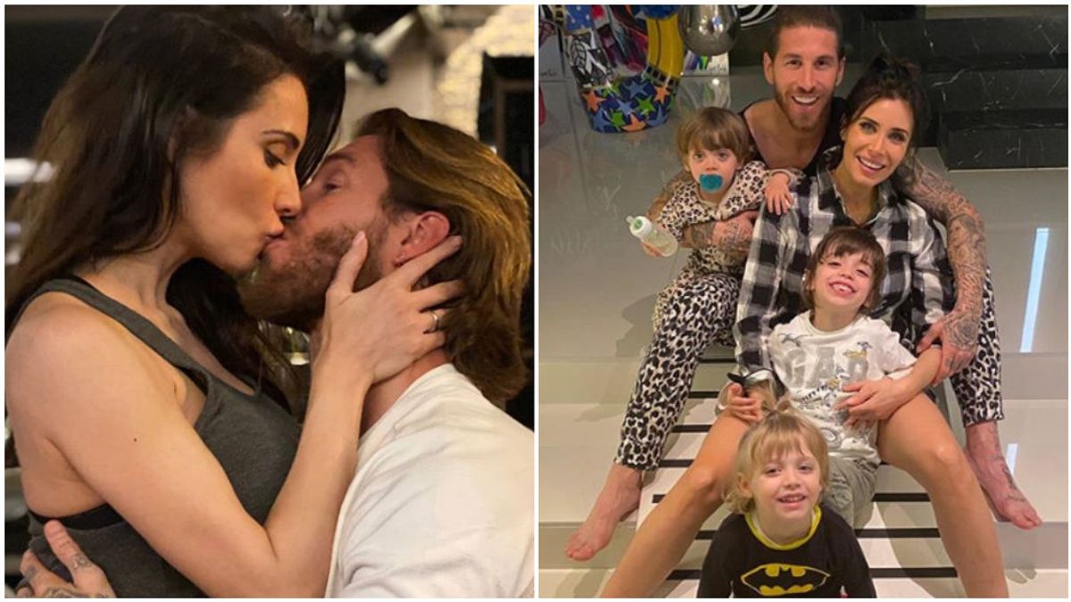 Sergio Ramos, junto a Pilar Rubio y sus hijos en fotos de Instagram.