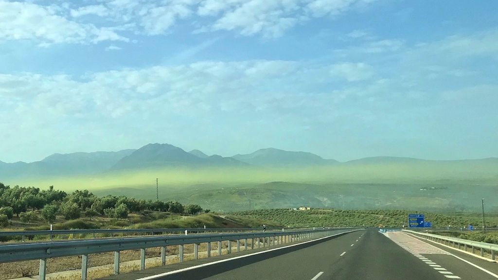 La imagen de la nube de polen que aterroriza a los alérgicos