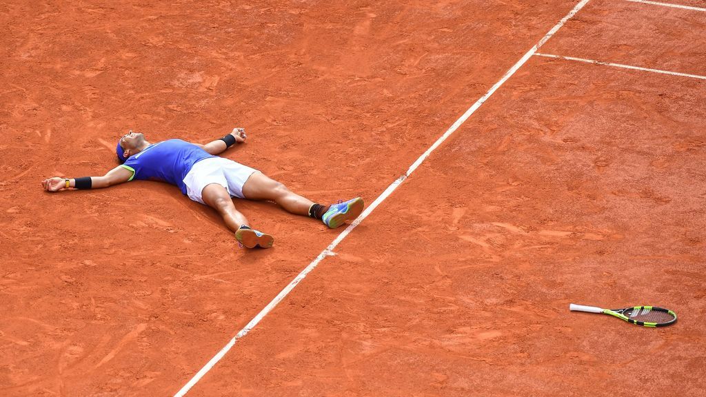 jugador de tenis en el Roland Garros disputado antes del impacto del coronavirus
