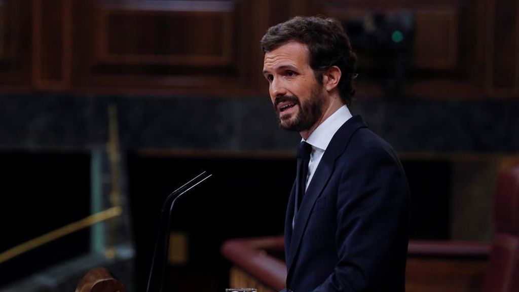 El presidente del Partido Popular, Pablo Casado