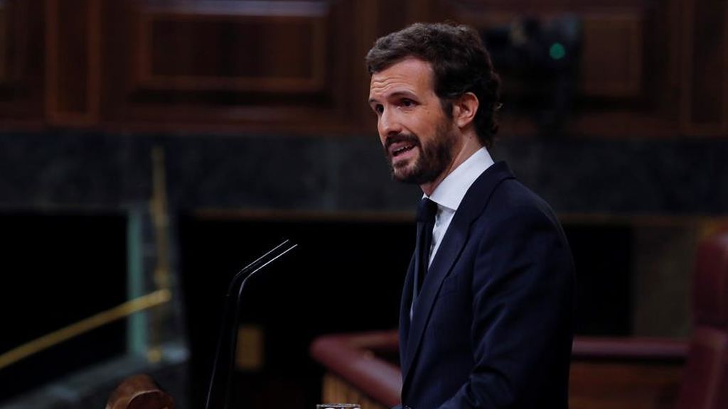 El presidente del Partido Popular, Pablo Casado