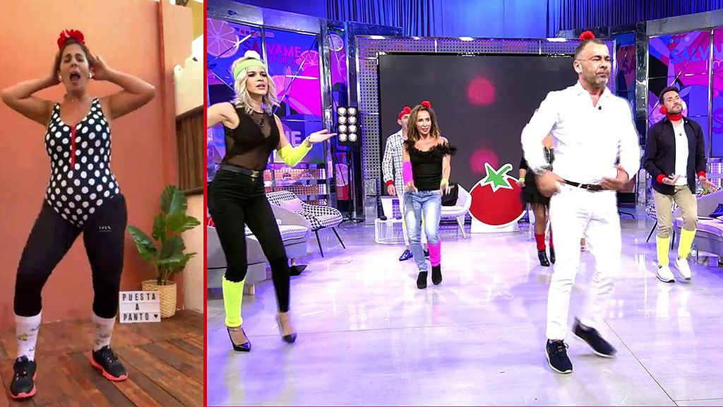 Anabel Pantoja y su look  plagado de lunares homenajean a su tía en su 'Puesta a Panto'