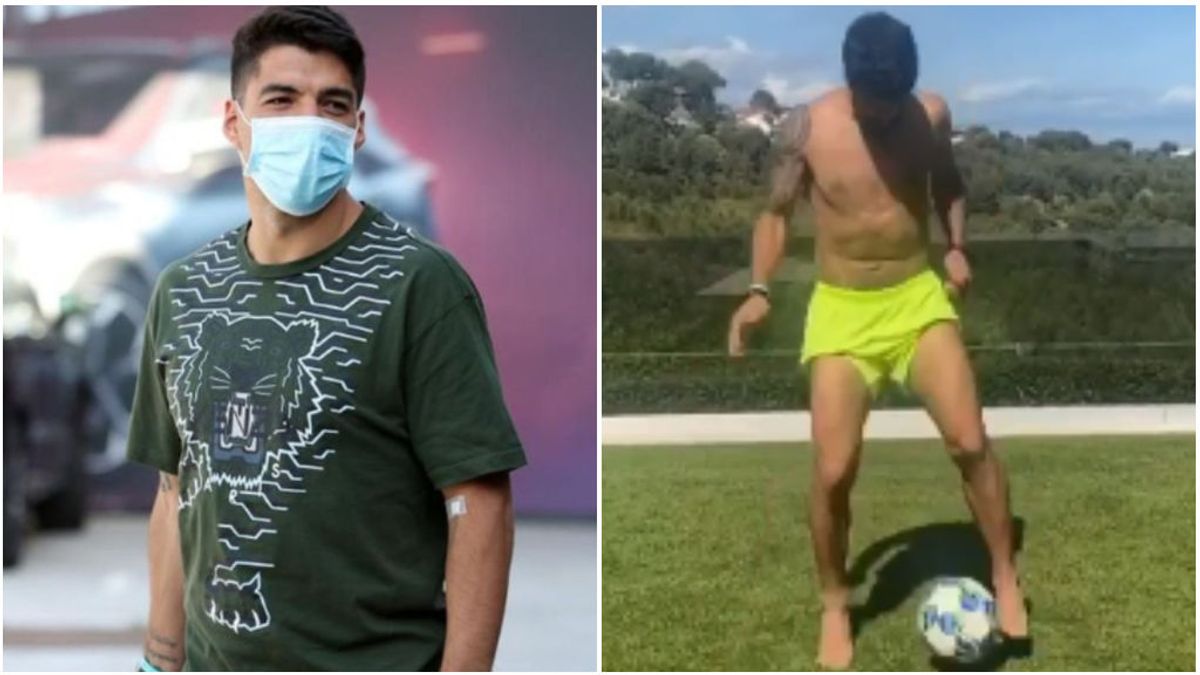 Luis Suárez, en la ciudad deportiva del Barcelona. Luis Suárez, en la ciudad deportiva del Barcelona.