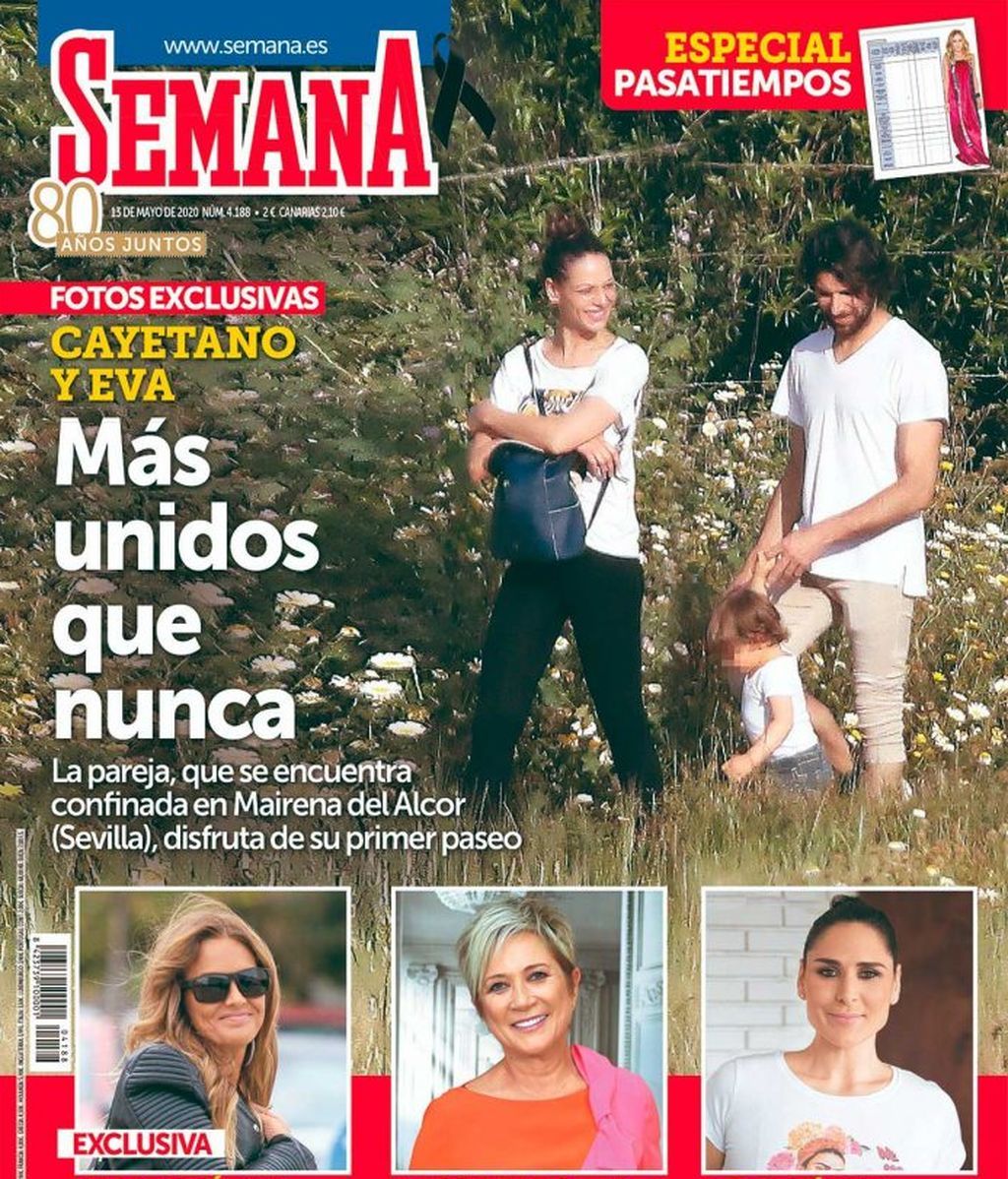 El paseo de Eva y Cayetano con su hijo