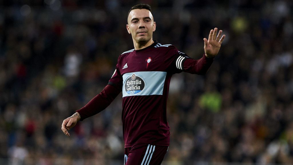 Iago Aspas en un partido
