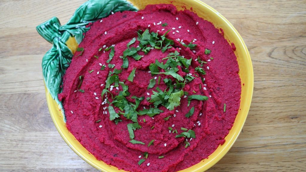 Hummus de remolacha