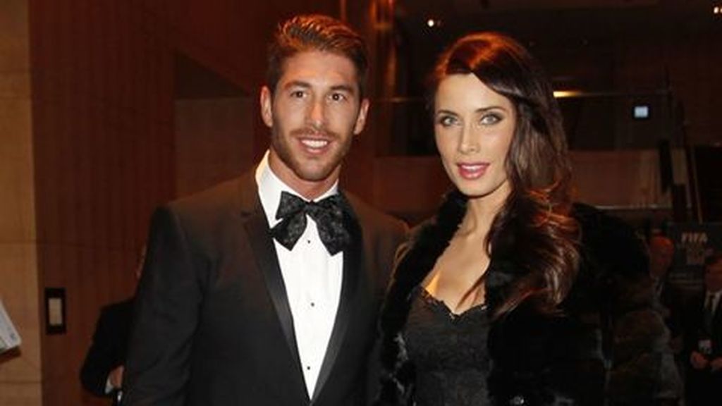 Pilar Rubio y Sergio Ramos, en la gala del Balón de Oro donde confirmaron su relación.