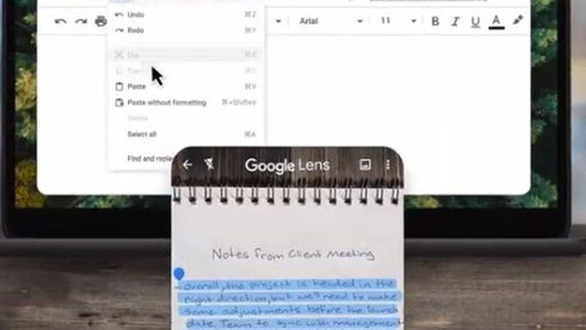 Google Lens permite ahora copiar texto escrito a mano y pasarlo al ordenador