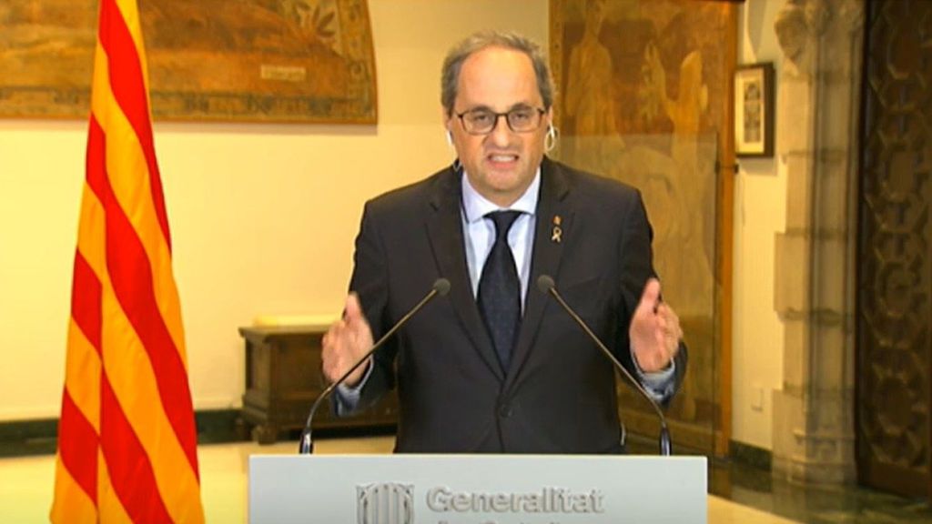 Torra propone a Sánchez crear un permiso retribuido para padres que no pueden ir a trabajar por cuidar de sus hijos Torra propone a Sánchez crear un permiso retribuido para padres que no pueden ir a trabajar por cuidar de sus hijos