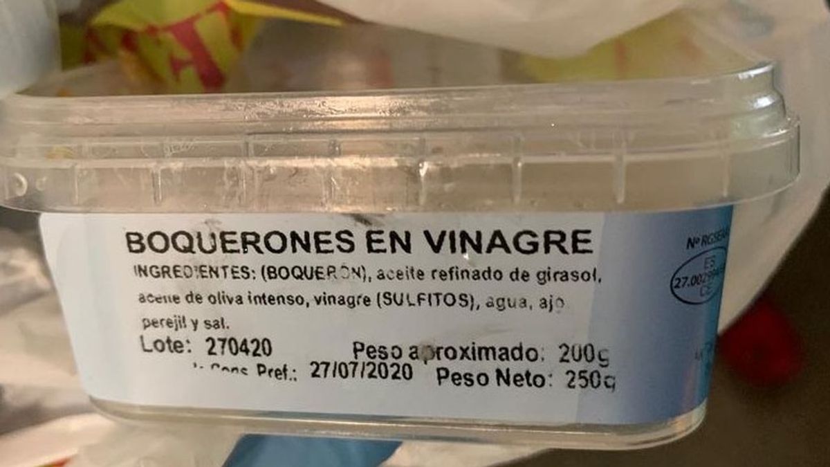 Alertan de la presencia de anisakis en boquerones en vinagre procedentes de España