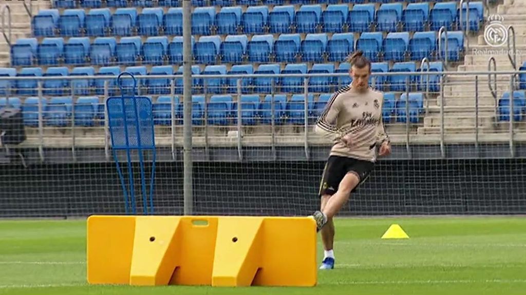 Bale entrena en Valdebebas.
