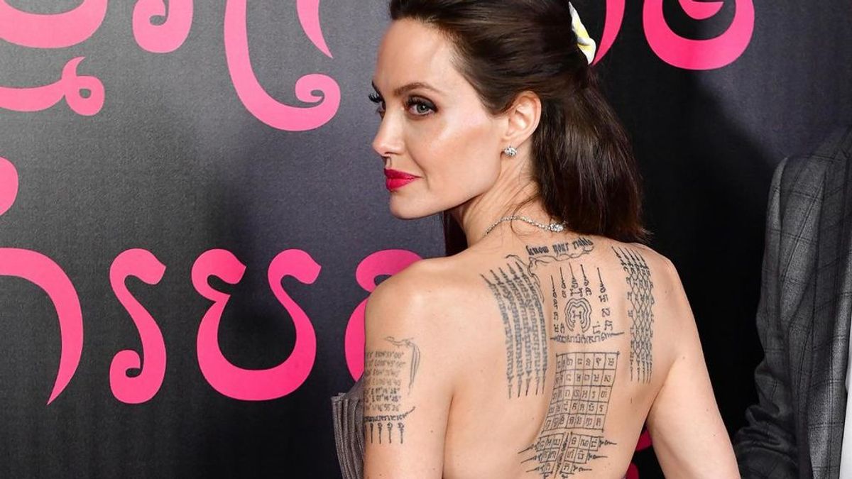 Estos son los tatuajes de Angelina Jolie y sus significados.