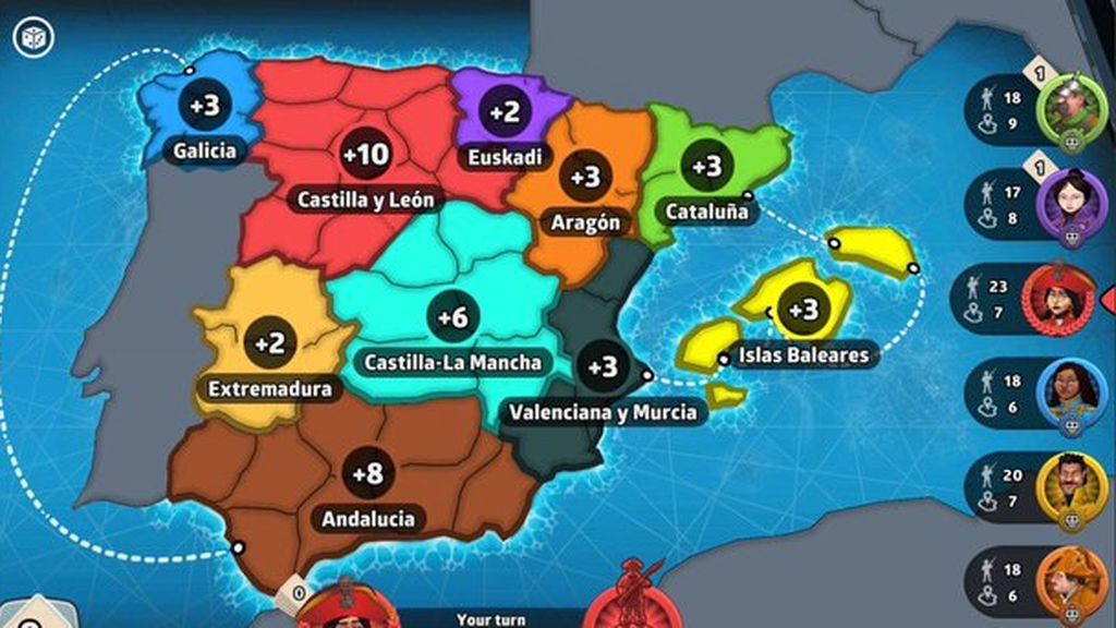 Asturias y Cantabria no son Castilla y León: España ya está en el Risk pero con errores geográficos