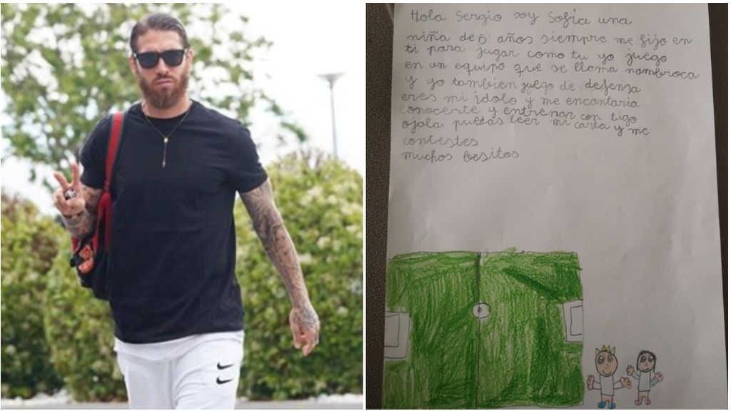 Sergio Ramos y la carta que le escribió Sofía.