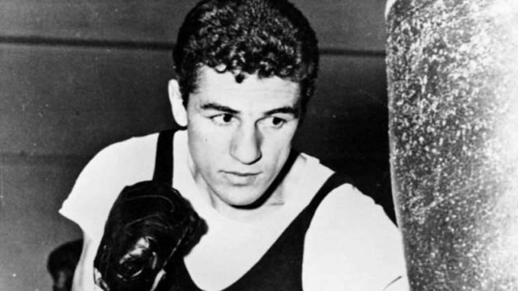 Eder Jofre durante un entrenamiento de boxeo