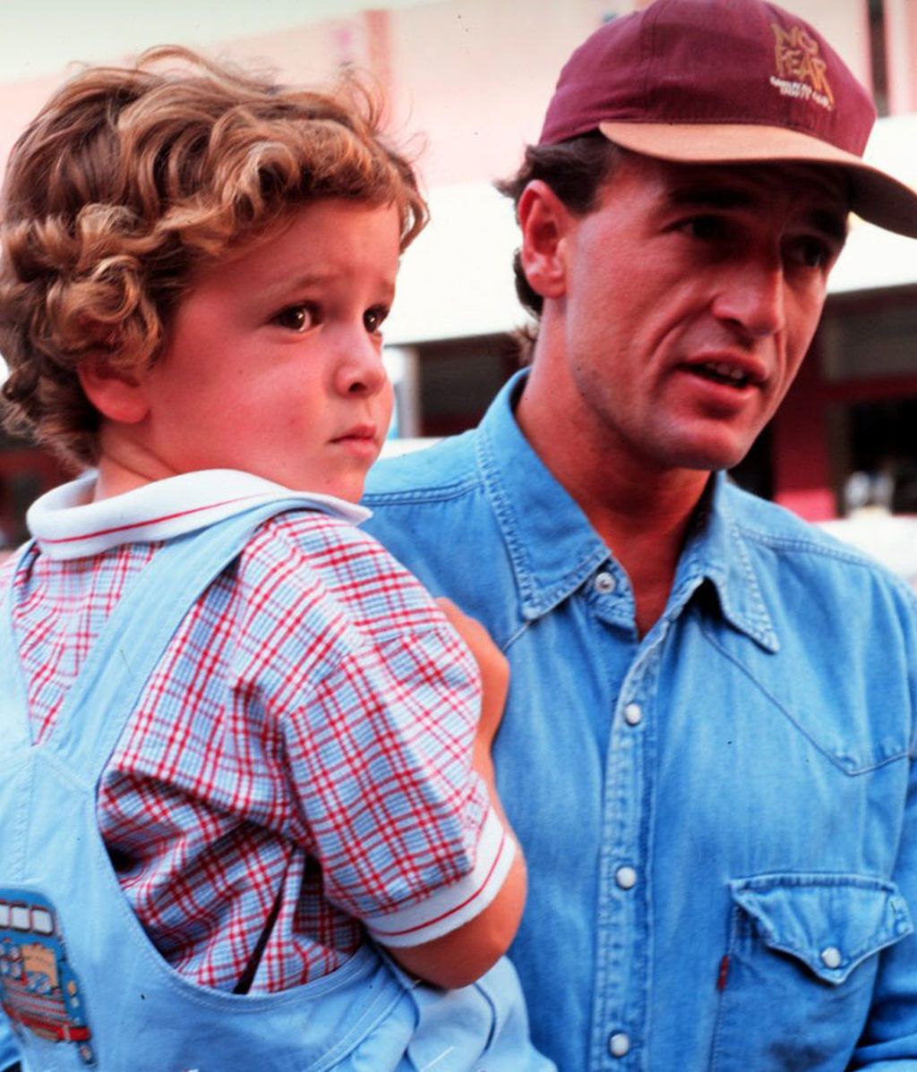Alessandro Lequio con su hijo, Álex