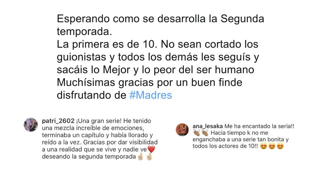 Vuestros mensajes nos han emocionado.