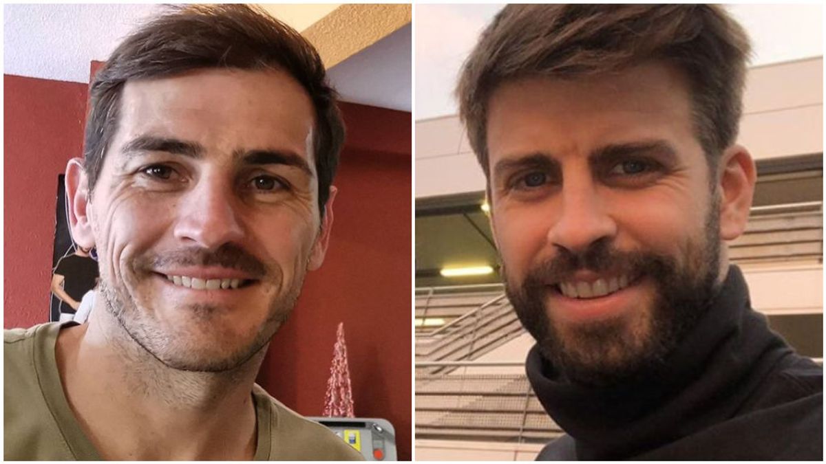 Casillas y Gerard Piqué, en sus redes sociales. Casillas y Gerard Piqué, en sus redes sociales.