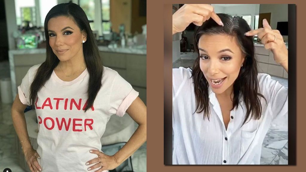 Eva Longoria, antes y durante la cuarentena