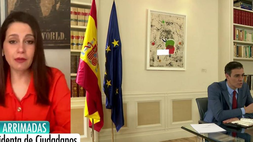 Arrimadas: "Nosotros estamos dispuestos a hablar, pero el Gobierno verá si quiere a ERC"