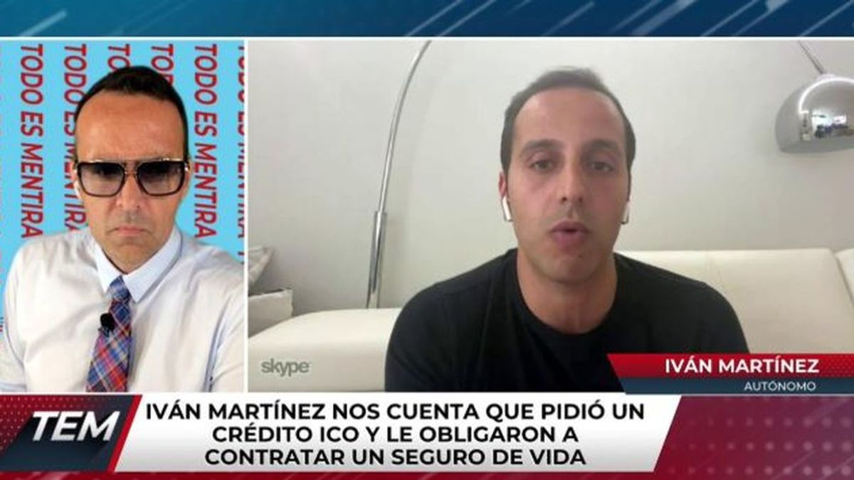 Ivan Martínez, autónomo timado al pedir un préstamo ICO: "Me adjuntaron un seguro de vida"