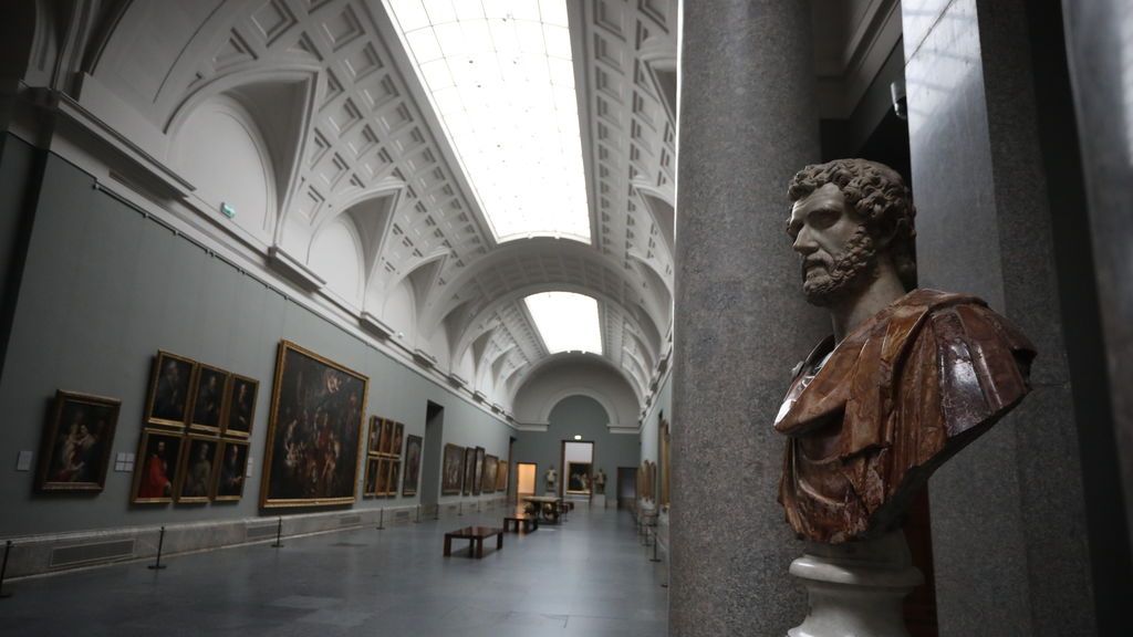 Busto en la Galería Central del Museo Nacional del Prado