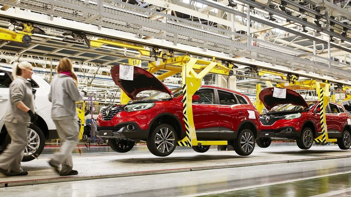 Línea de producción del Renault Captur en la fábrica de Valladolid Línea de producción del Renault Captur en la fábrica de Valladolid