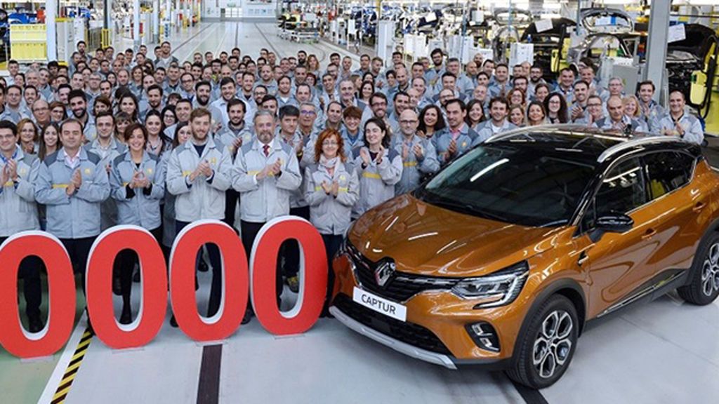 Producción del Renault Captur en la fábrica de Valladolid en 2018