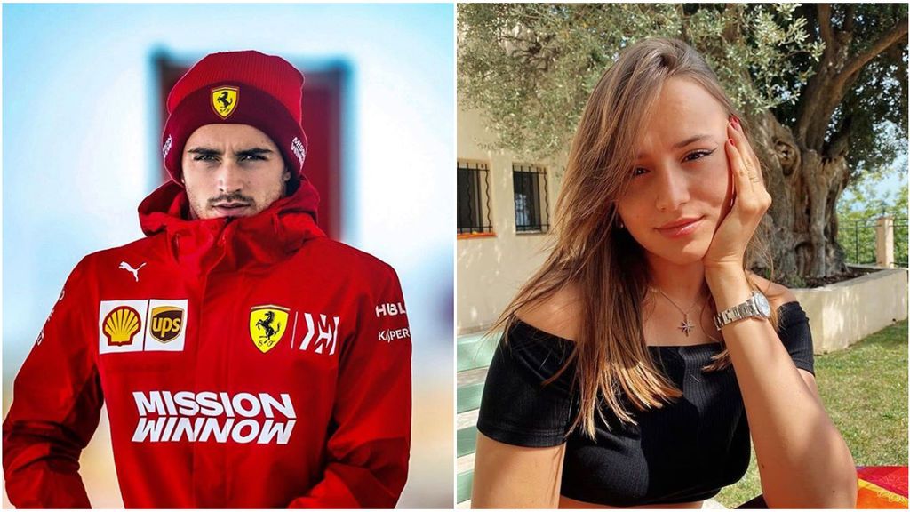 La novia de Charles Leclerc se subscirte a twitch para que este le abra